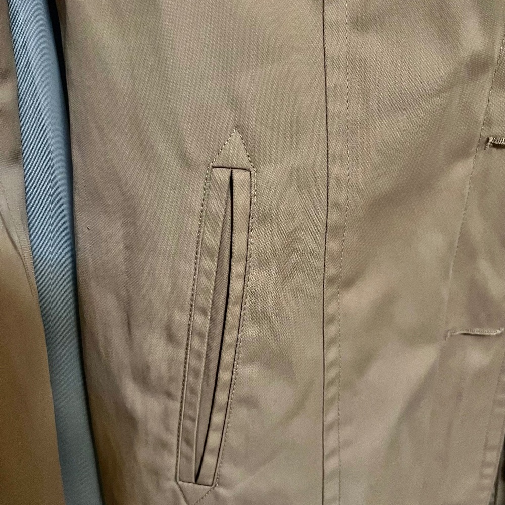 Michael Kors Trench Coat with Hood, Petite Size - Picture 10 of 10